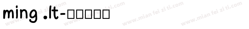ming lt字体转换